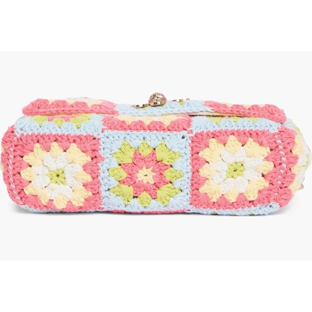 NEW Kurt Geiger London Medium Kensington Crochet Floral Chain Shoulder Bag - Picture 5 of 16